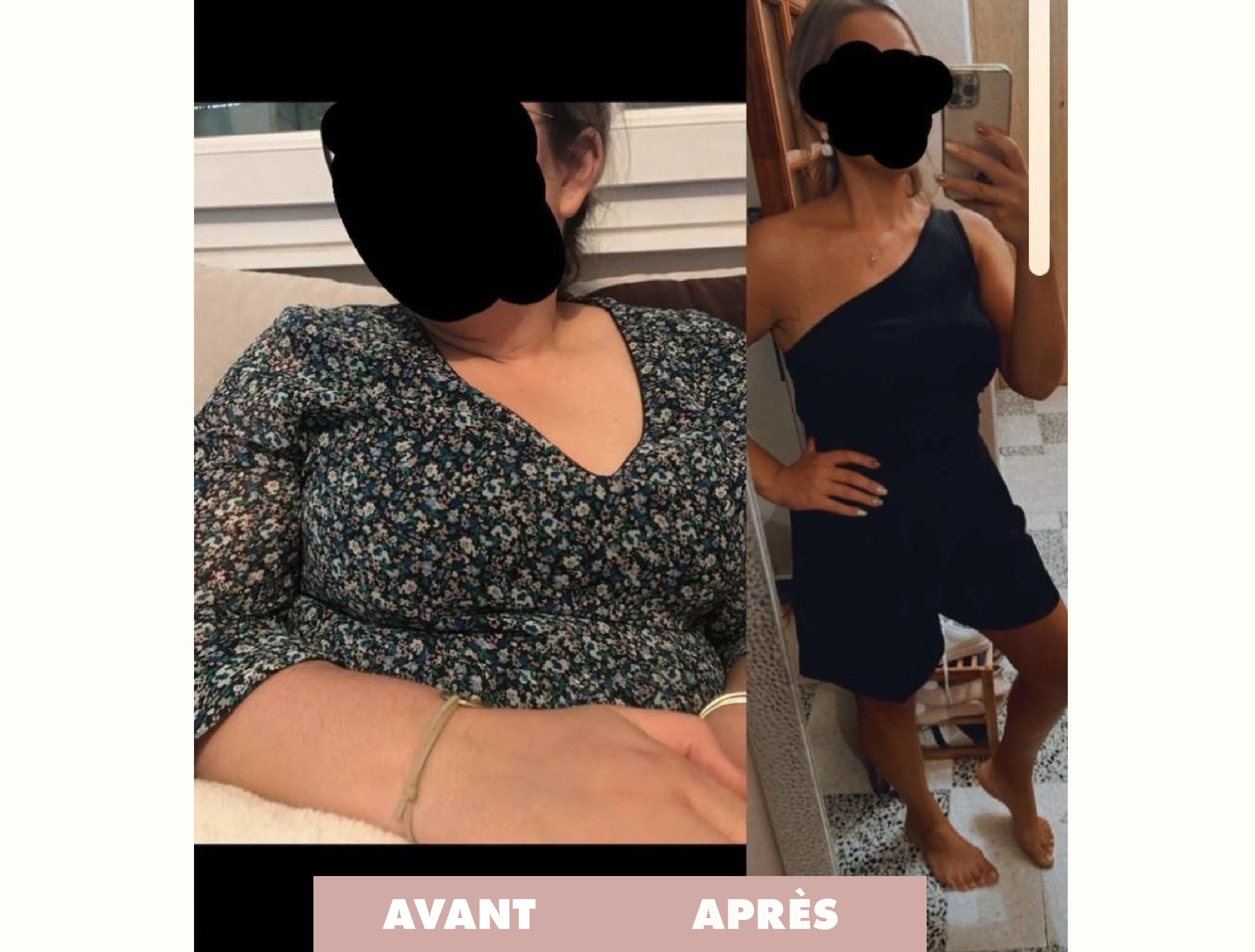 Avant après cure perte de poids